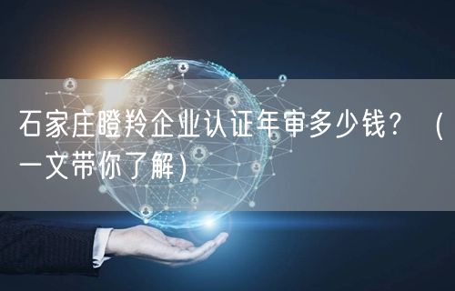 石家庄瞪羚企业认证年审多少钱？（一文带你了解）