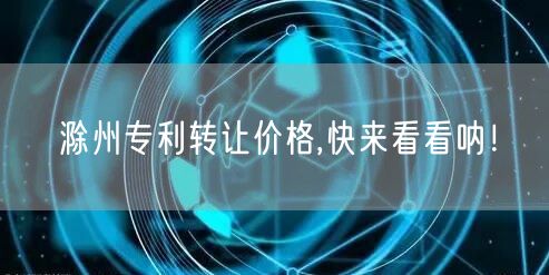 滁州专利转让价格,快来看看呐！