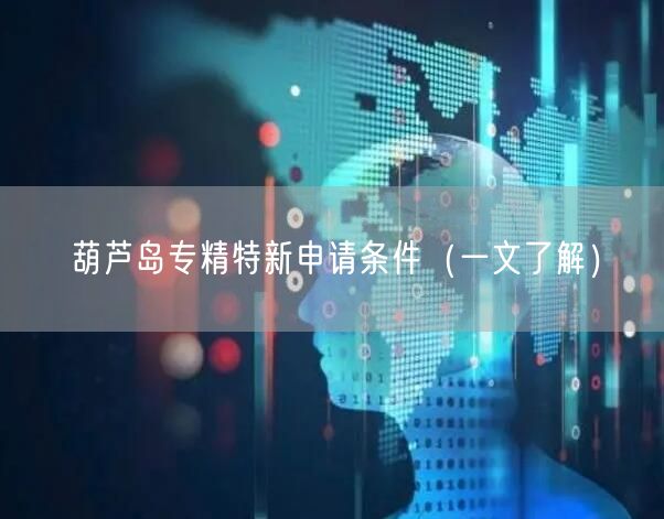 葫芦岛专精特新申请条件（一文了解）