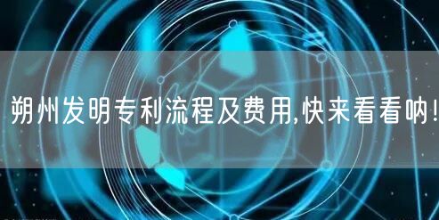朔州发明专利流程及费用,快来看看呐！