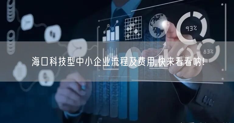 海口科技型中小企业流程及费用,快来看看呐！