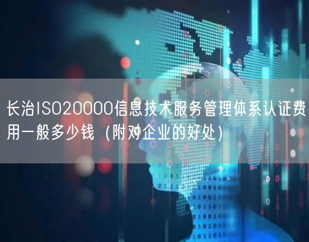 长治ISO20000信息技术服务管理体系认证费用一般多少钱（附对企业的好处）