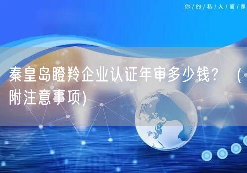 秦皇岛瞪羚企业认证年审多少钱,（附注意事项）