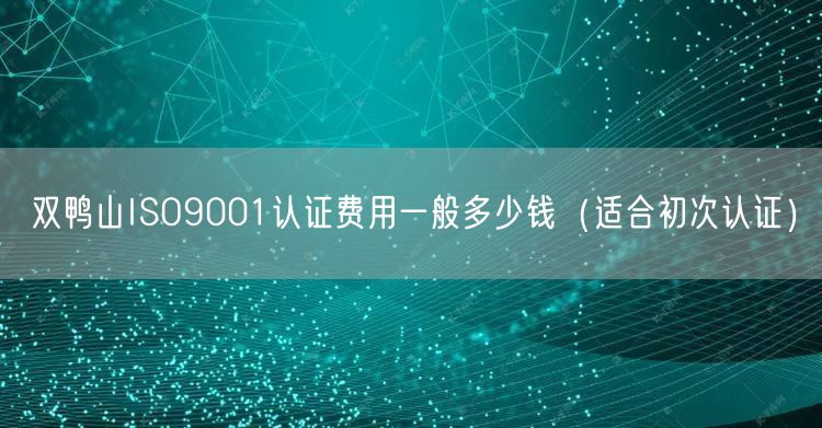 双鸭山ISO9001认证费用一般多少钱（适合初次认证）