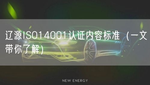 辽源ISO14001认证内容标准（一文带你了解）