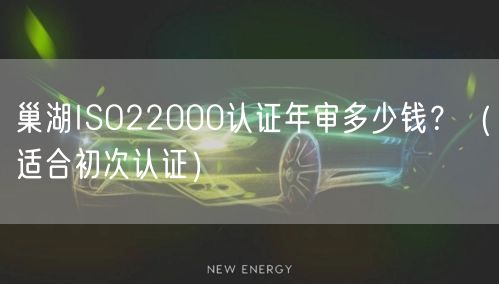 巢湖ISO22000认证年审多少钱,（适合初次认证）