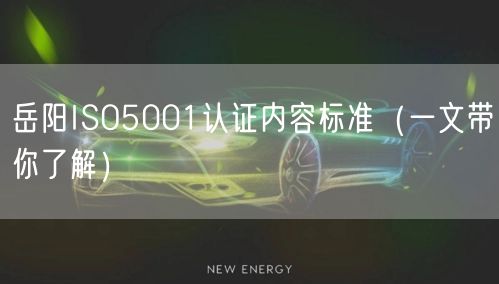 岳阳ISO5001认证内容标准（一文带你了解）