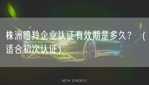 株洲瞪羚企业认证有效期是多久,（适合初次认证）