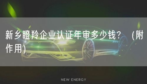 新乡瞪羚企业认证年审多少钱,（附作用）