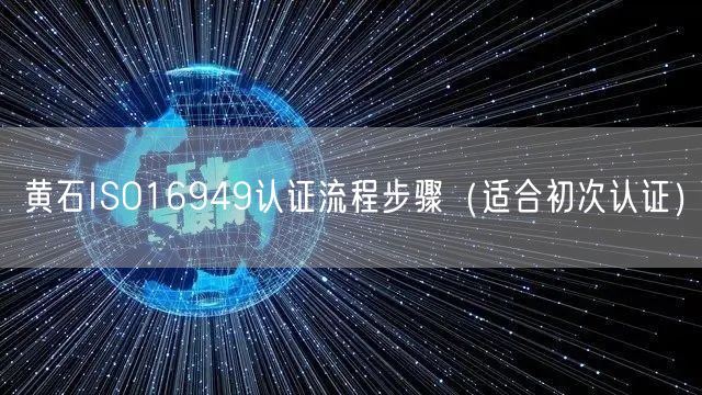 黄石ISO16949认证流程步骤（适合初次认证）