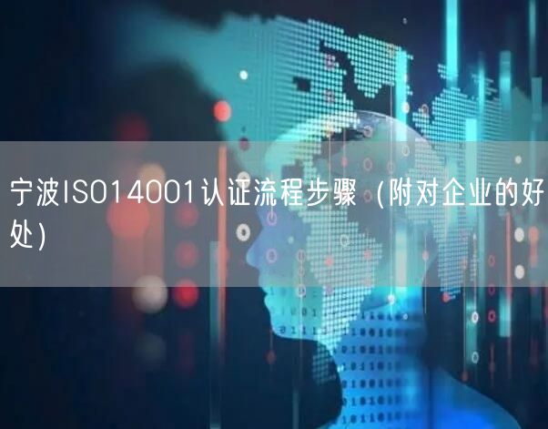 宁波ISO14001认证流程步骤（附对企业的好处）