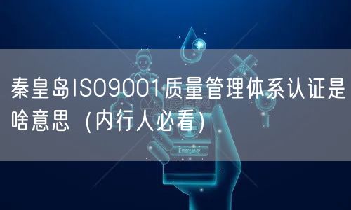 秦皇岛ISO9001质量管理体系认证是啥意思（内行人必看）
