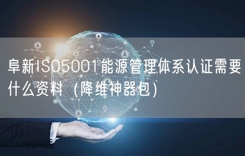 阜新ISO5001能源管理体系认证需要什么资料（助力企业2026版包）
