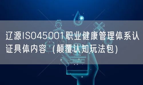 辽源ISO45001职业健康管理体系认证具体内容（颠覆认知玩法包）