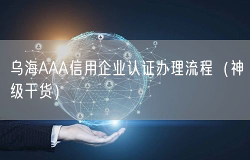 乌海AAA信用企业认证办理流程（2026干货来了）