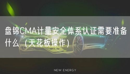 盘锦CMA计量安全体系认证需要准备什么（天花板操作）