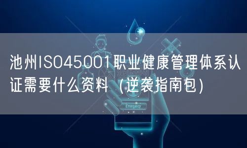 池州ISO45001职业健康管理体系认证需要什么资料（指南包）