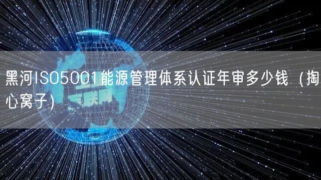 黑河ISO5001能源管理体系认证年审多少钱（掏心窝子）