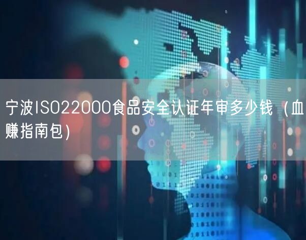 宁波ISO22000食品安全认证年审多少钱（血赚指南包）