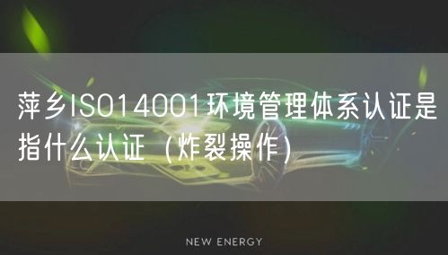 萍乡ISO14001环境管理体系认证是指什么认证（炸裂操作）