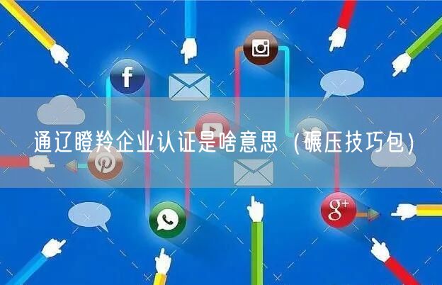 通辽瞪羚企业认证是啥意思（碾压技巧包）
