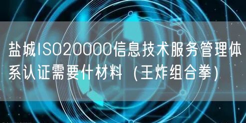 盐城ISO20000信息技术服务管理体系认证需要什材料（王炸组合拳）