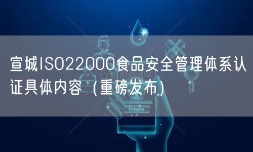 宣城ISO22000食品安全管理体系认证具体内容（重磅发布）