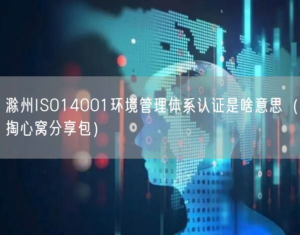 滁州ISO14001环境管理体系认证是啥意思（掏心窝分享包）