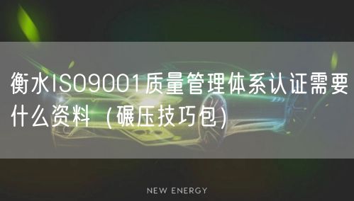 衡水ISO9001质量管理体系认证需要什么资料（碾压技巧包）