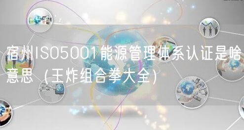 宿州ISO5001能源管理体系认证是啥意思（王炸组合拳大全）
