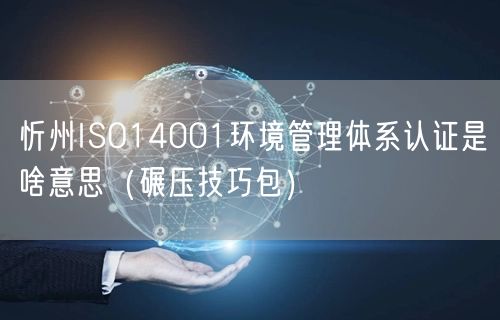 忻州ISO14001环境管理体系认证是啥意思（碾压技巧包）