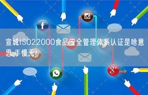 宣城ISO22000食品安全管理体系认证是啥意思,手慢无！