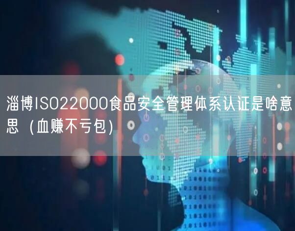 淄博ISO22000食品安全管理体系认证是啥意思（血赚不亏包）