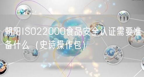 朝阳ISO22000食品安全认证需要准备什么（史诗操作包）
