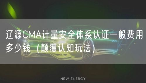 辽源CMA计量安全体系认证一般费用多少钱（颠覆认知玩法）