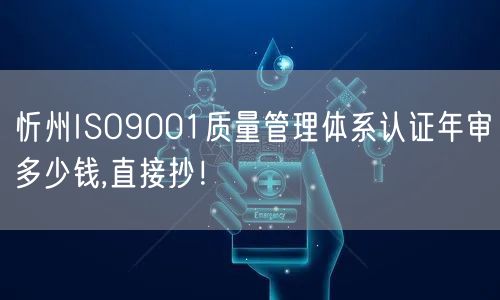 忻州ISO9001质量管理体系认证年审多少钱,直接抄！