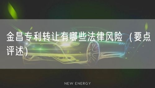 金昌专利转让有哪些法律风险（打造卓越品质之路）
