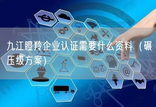 九江瞪羚企业认证需要什么资料（碾压级方案）