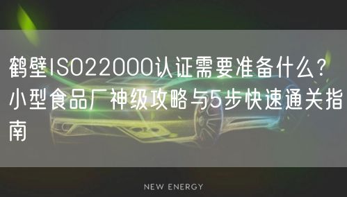 鹤壁ISO22000认证需要准备什么,小型食品厂神级攻略与5步快速通关指南