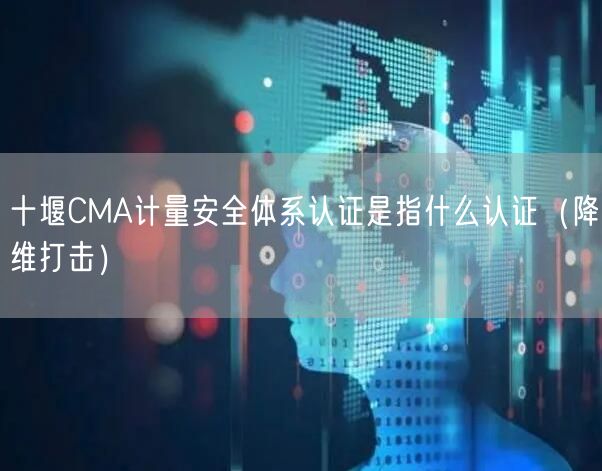 十堰CMA计量安全体系认证是指什么认证（降维打击）