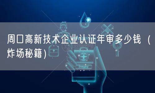 周口高新技术企业认证年审多少钱（炸场秘籍）