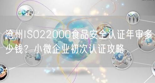 沧州ISO22000食品安全认证年审多少钱,小微企业初次认证攻略