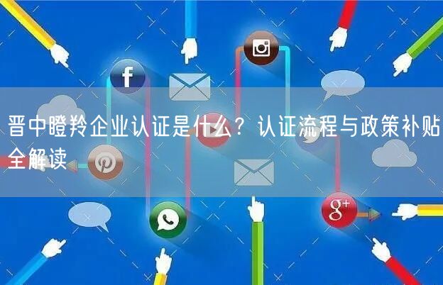 晋中瞪羚企业认证是什么,认证流程与政策补贴全解读