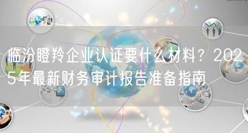 临汾瞪羚企业认证要什么材料,2026年最新财务审计报告准备指南