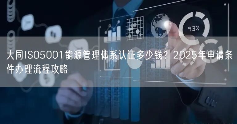 大同ISO5001能源管理体系认证多少钱,2026年申请条件办理流程攻略