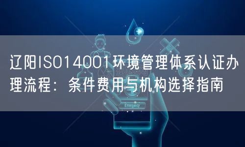 辽阳ISO14001环境管理体系认证办理流程,条件费用与机构选择指南