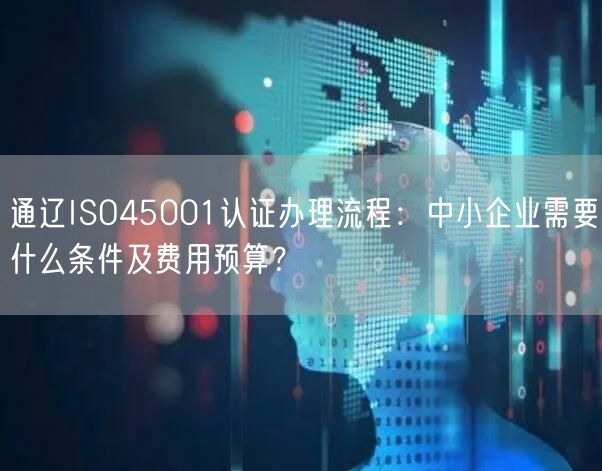 通辽ISO45001认证办理流程,中小企业需要什么条件及费用预算,
