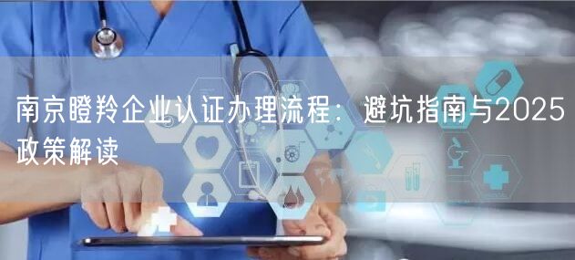 南京瞪羚企业认证办理流程,避坑指南与2026政策解读