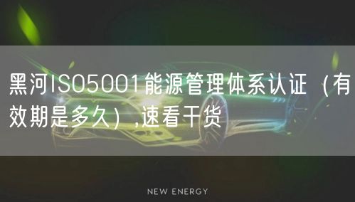 黑河ISO5001能源管理体系认证（有效期是多久）,速看干货